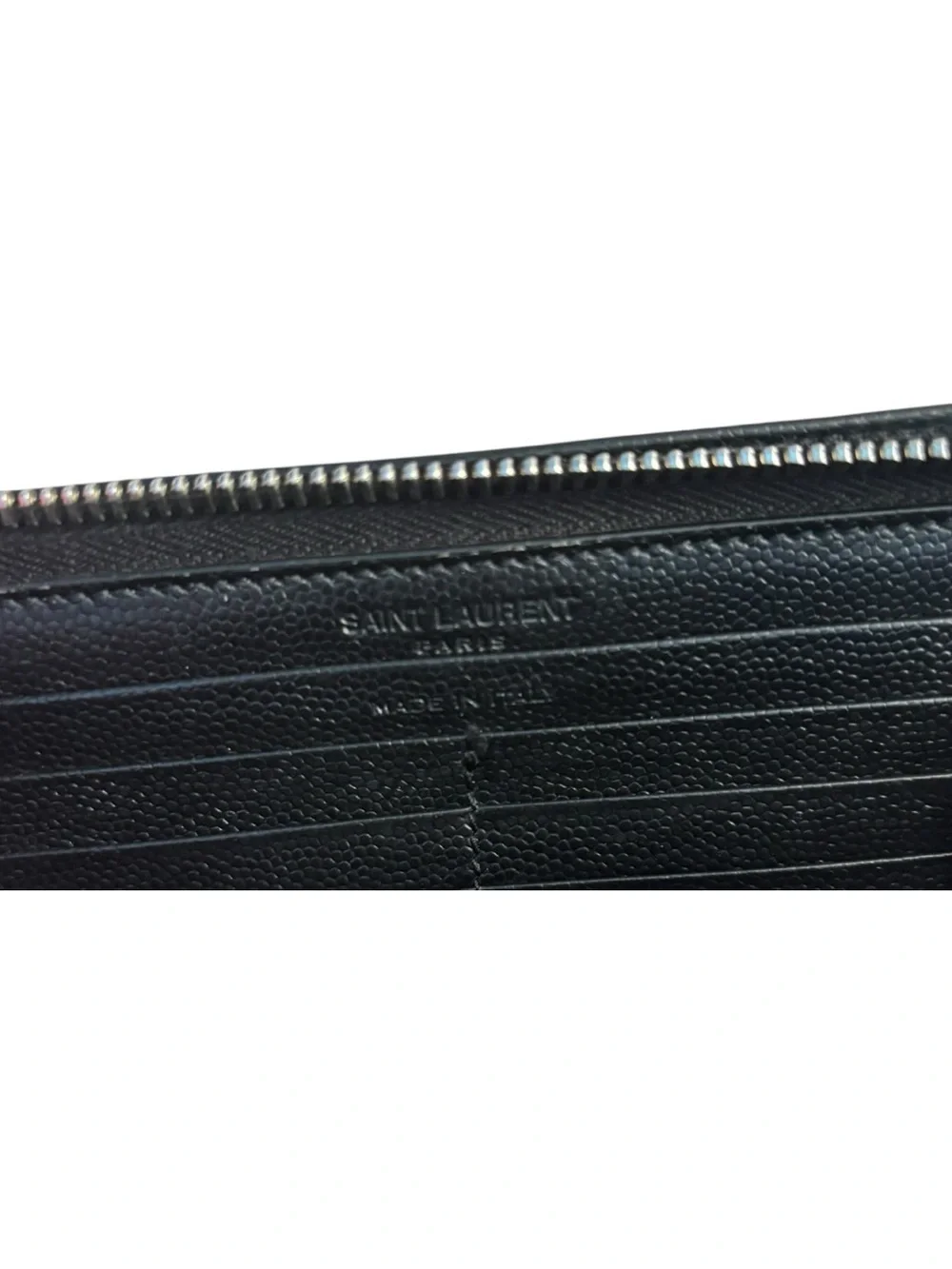 Saint Laurent Grain de Poudre Zip-around Wallet - Picture 7 of 7